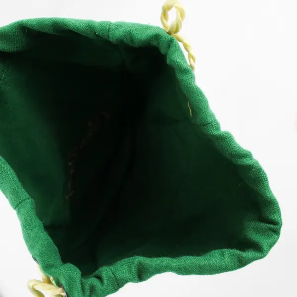 Lot Of 4 Crown Royal 9" And 13" Green  Bags with Drawstrings