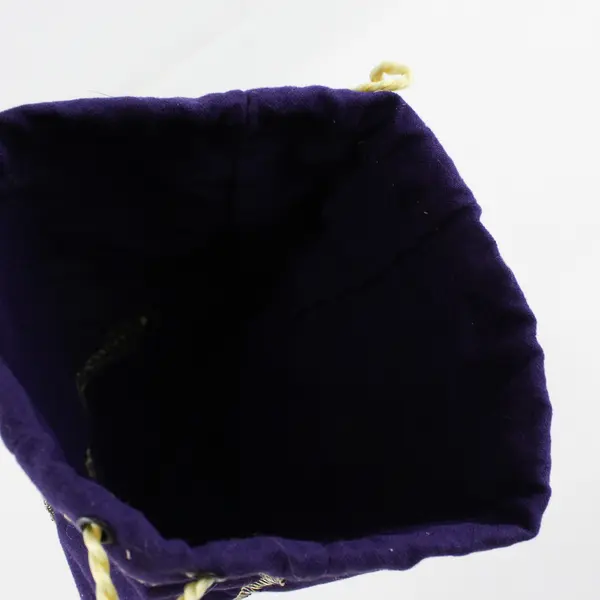 Lot Of 2 Crown Royal 9" Purple  Bags with Drawstrings
