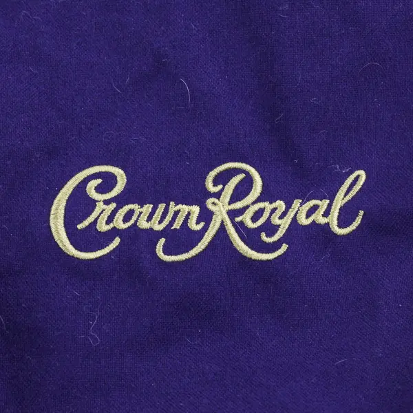 Lot Of 2 Crown Royal 9" Purple  Bags with Drawstrings