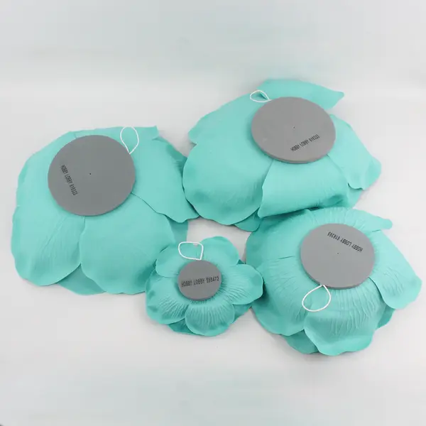 Lot of 4 Hobby Lobby Mint Green Hanging Foam Flowers Wall Decor