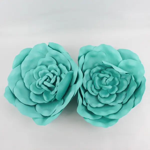 Lot of 4 Hobby Lobby Mint Green Hanging Foam Flowers Wall Decor
