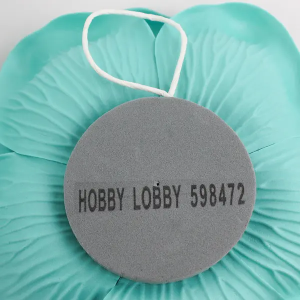 Lot of 4 Hobby Lobby Mint Green Hanging Foam Flowers Wall Decor