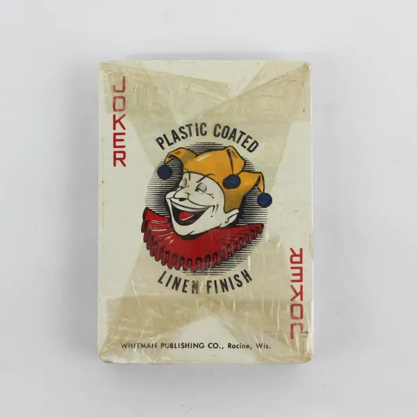 Vintage Blue Whitman Playing Cards  Publishing Co Plastic Coated Factory Sealed