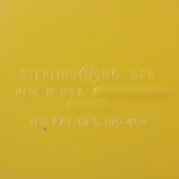 Vintage 1970s Sterling Slide-Top Pencil Case Model No.526 Red & Yellow