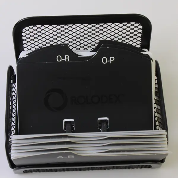 Rolodex A-Z Cards & Dividers in Wire Holder