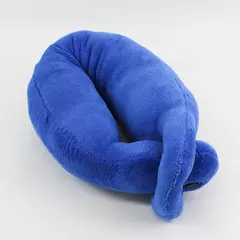 Unbranded Blue Cordless Neck Pillow & Massage - Vibration w/2 Intensities
