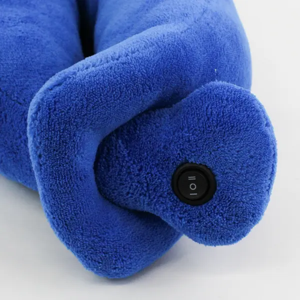 Unbranded Blue Cordless Neck Pillow & Massage - Vibration w/2 Intensities