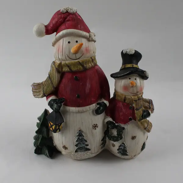 TII Collections Resin Snowman Family Figurine 9in Winter Decor New