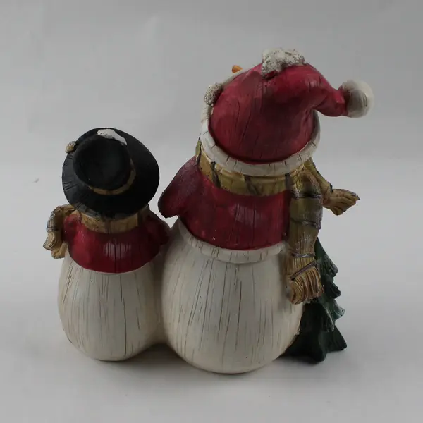 TII Collections Resin Snowman Family Figurine 9in Winter Decor New