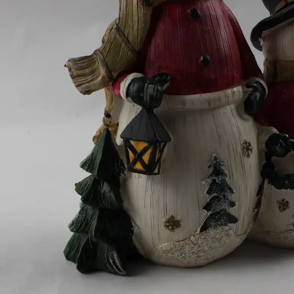 TII Collections Resin Snowman Family Figurine 9in Winter Decor New