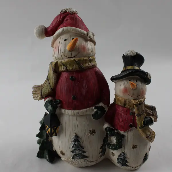 TII Collections Resin Snowman Family Figurine 9in Winter Decor New
