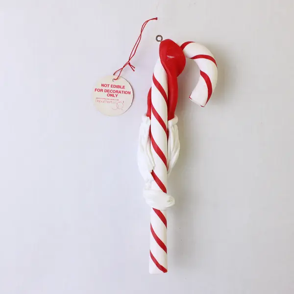 Department 56 Santa Claus Candy Cane Ornament 6.75in New Holiday
