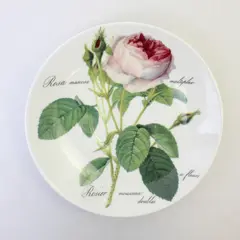 Roy Kirkham An Exclusive Design Redoute Roses Pattern Ceramic Saucer 6.75"