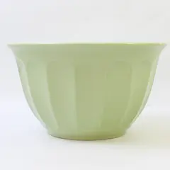 Everyday Gibson Solid Light Green Color Round Ceramic Large Mixing Bowl 8.5"