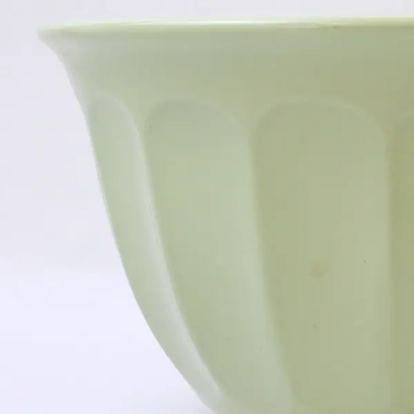 Everyday Gibson Solid Light Green Color Round Ceramic Large Mixing Bowl 8.5"