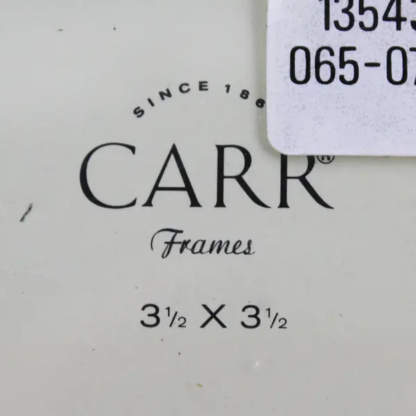 Carr Frames Silver Wood Photo Frame With Gold Heart Indent 3.5" x 3.5"