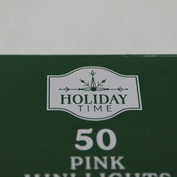 Holiday Time 50 Pink Mini String Lights Indoor/Outdoor New