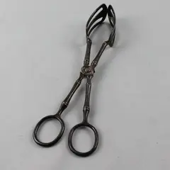 Vintage E.P. Zinc Landes Italy Silver Plated Salad Tongs 9"