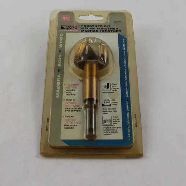 Mibro Pro Industrial Forstner Bit 1-1/2" Carbide Wood Drill Press