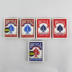 Lot of 5 Decks of Bicycle Standard And Rider Back Playing Cards