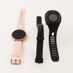 Lot of 3 Fitness Trackers Fitbit Inspire 2 SkyCaddie SW2 Pink Smartwatch AS IS 