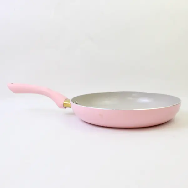 Paris Hilton Solid Pink Color 9.5" Cast Aluminum/Ceramic Nonstick Fry Pan 22924L