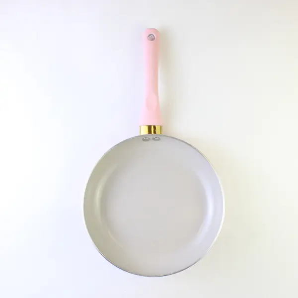 Paris Hilton Solid Pink Color 9.5" Cast Aluminum/Ceramic Nonstick Fry Pan 22924L