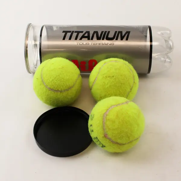 Lot of 6 Wilson Tennis Balls - 3 Titanium & 3 Championship