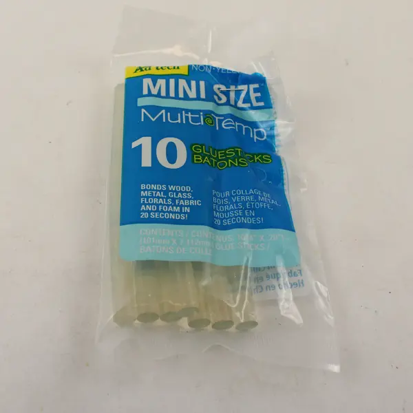 Ad Tech Lo Temp Hot Glue Gun w/ 7 Glue Sticks Compact 5in Used