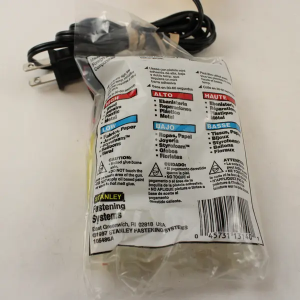 Stanley GR-10 15W Glue Gun w/ 24 Glue Sticks - Used Untested