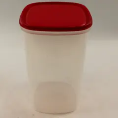 Rubbermaid Servin' Saver 556 Plastic Food Canister 4.5 Quarts with Red Lid