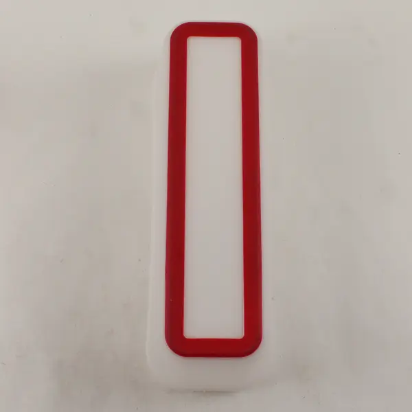 StarPack White and Red Rectangular Food Storage Container 11" x 3.5" x 4"