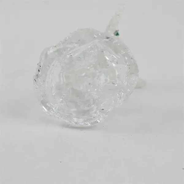 New Vintage-Style Clear Acrylic Textured Glitter Angel Christmas Ornament