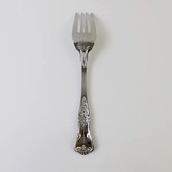 Wallace Silver Hotel Lux Pattern 18/10 Stainless Salad Fork 7.5" Good