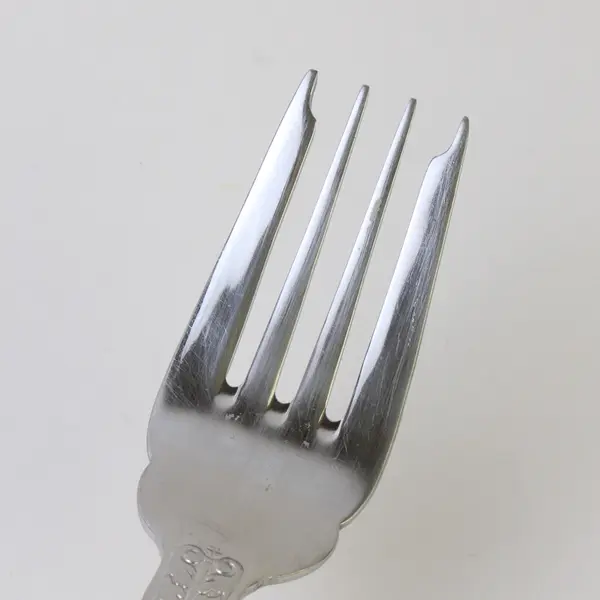Wallace Silver Hotel Lux Pattern 18/10 Stainless Salad Fork 7.5" Good