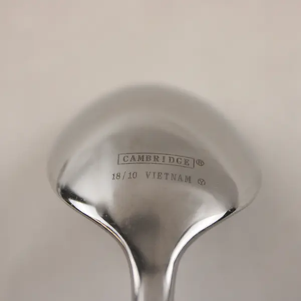 7 Cambridge Silver 18/10 SS Unknown Swirl Pattern Teaspoons 7" HTF Rare Good