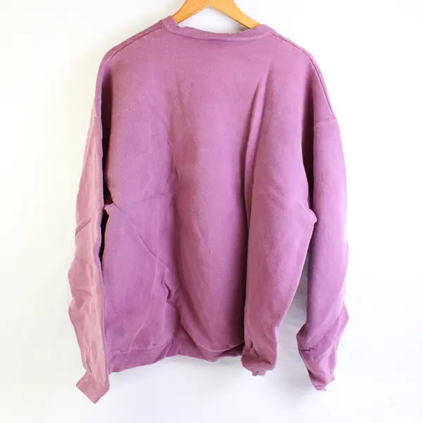 Vintage Comfort Colors Adult XL Purple Totem Pole Graphic Pullover Sweater New
