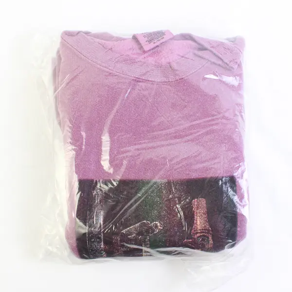 Vintage Comfort Colors Adult XL Purple Totem Pole Graphic Pullover Sweater New
