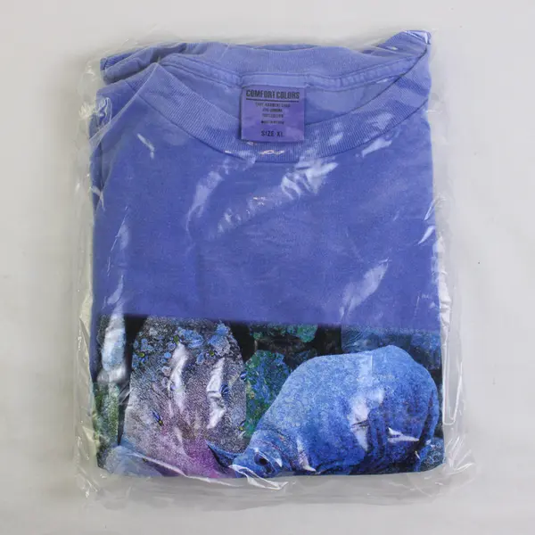 Vintage Comfort Colors Adult XL Lilac Rhino Graphic Short Sleeve T-Shirt New
