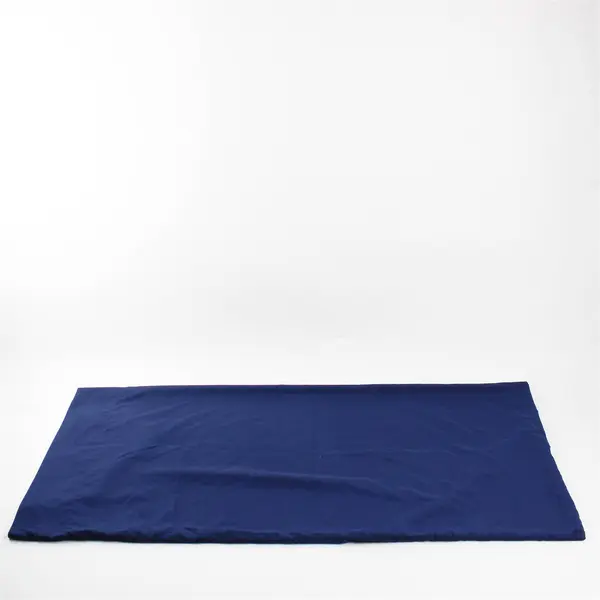  Lot Of 4 Mainstays Solid Blue King Bed Set (2 Pillowcases, 1 Flat, 1 Fitted)