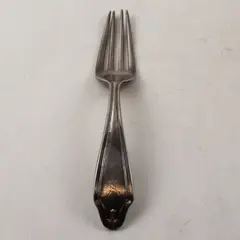 Rockford SP Co 5 Unknown Pattern (Silverplate) Flatware Baby Fork 5" Long