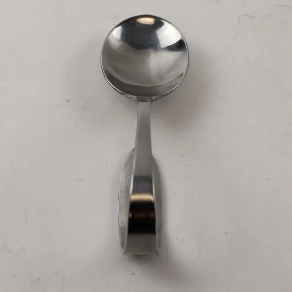 Unbranded Baby Patterned Flatware Curved Handle Baby Spoon 3.75" Long
