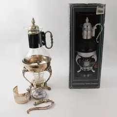 Vintage 1991 International Silver Co. Silverplated Footed 8-Cup Coffee Carafe
