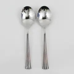 Lot of 2 Waterford Flatware Covington Pattern 18/10 SS Sugar Spoons 6.5" Rare