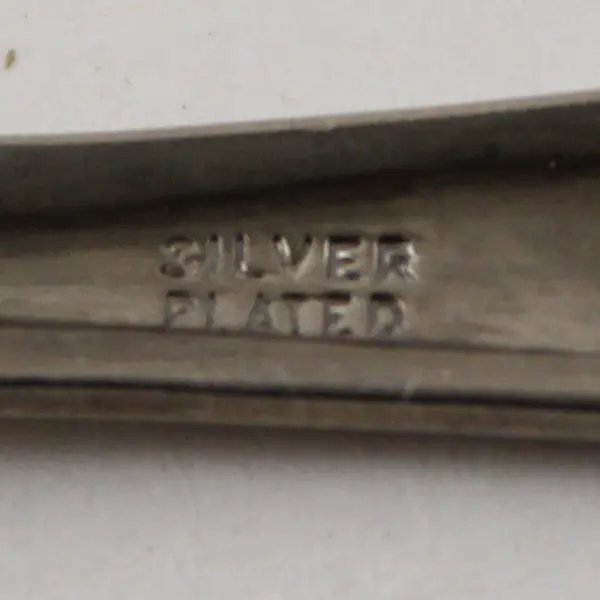 Lot of 2 Vintage Children's Silverware SP Spoon Fork Engraved Bears Good