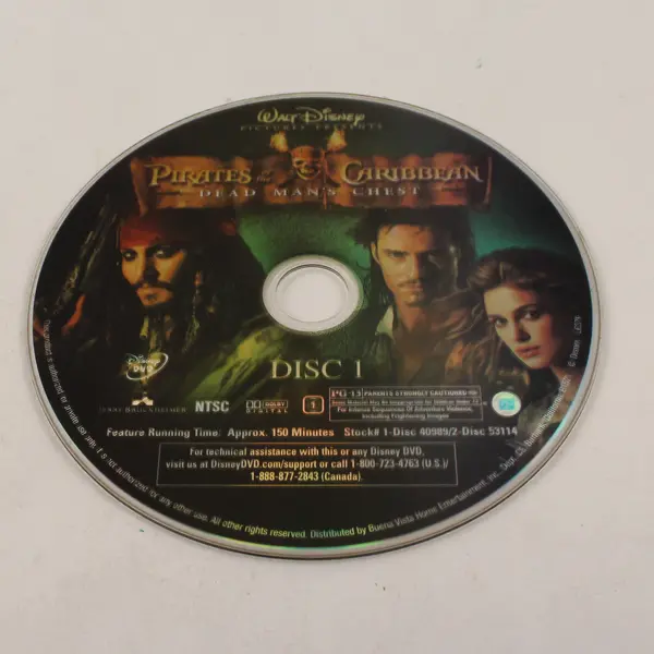 Pirates of the Caribbean: Dead Man's Chest (DVD, 2006)