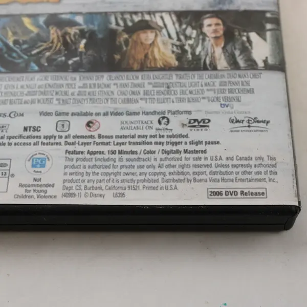 Pirates of the Caribbean: Dead Man's Chest (DVD, 2006)