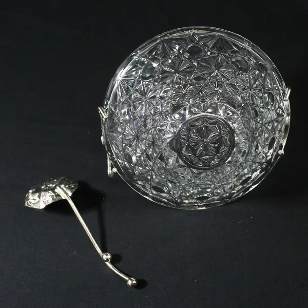 Mayell Queen Anne Silver Plated Jam Dish With Spoon
