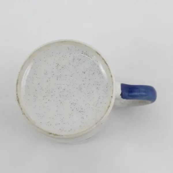 1970’s Otagiri Seagull Cup Mug  Blue And Gray Speckled Stoneware Japan