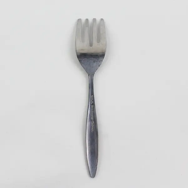 VTG T.L.C. Products Stainless Steel Toddler Fork Engraved Rose Motif 4.25" HTF